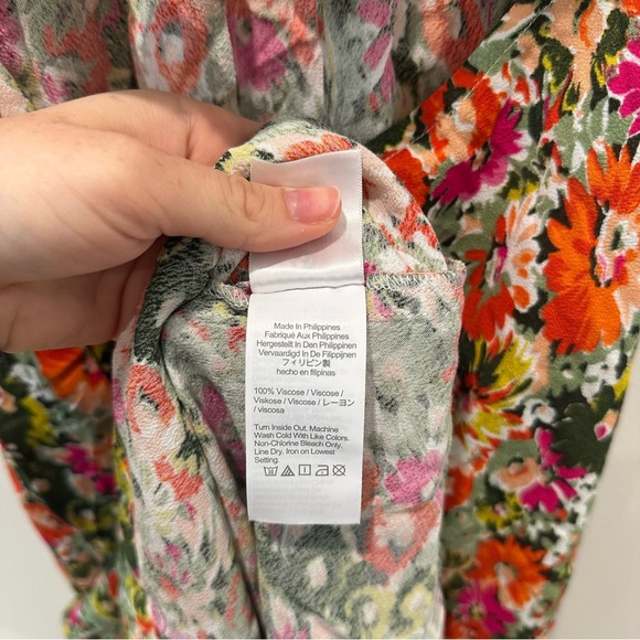 J. Crew Collection Floral Colorful Halter Maxi Dress Long Resortwear Size Large - Picture 10 of 13
